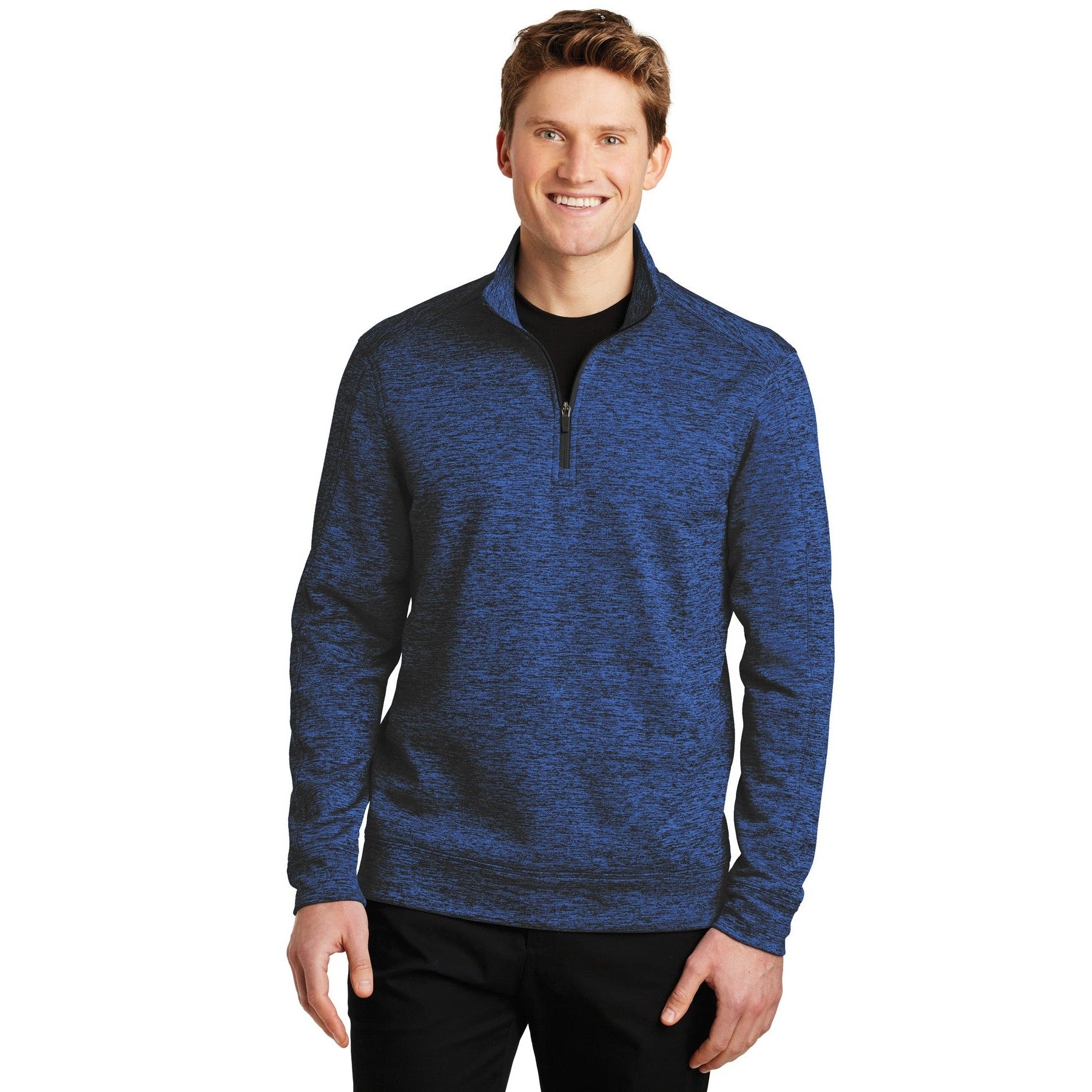 Sport-Tek-Sport-Tek® PosiCharge® Electric Heather Fleece 1/4-Zip Pullover. ST226-MedTech-2